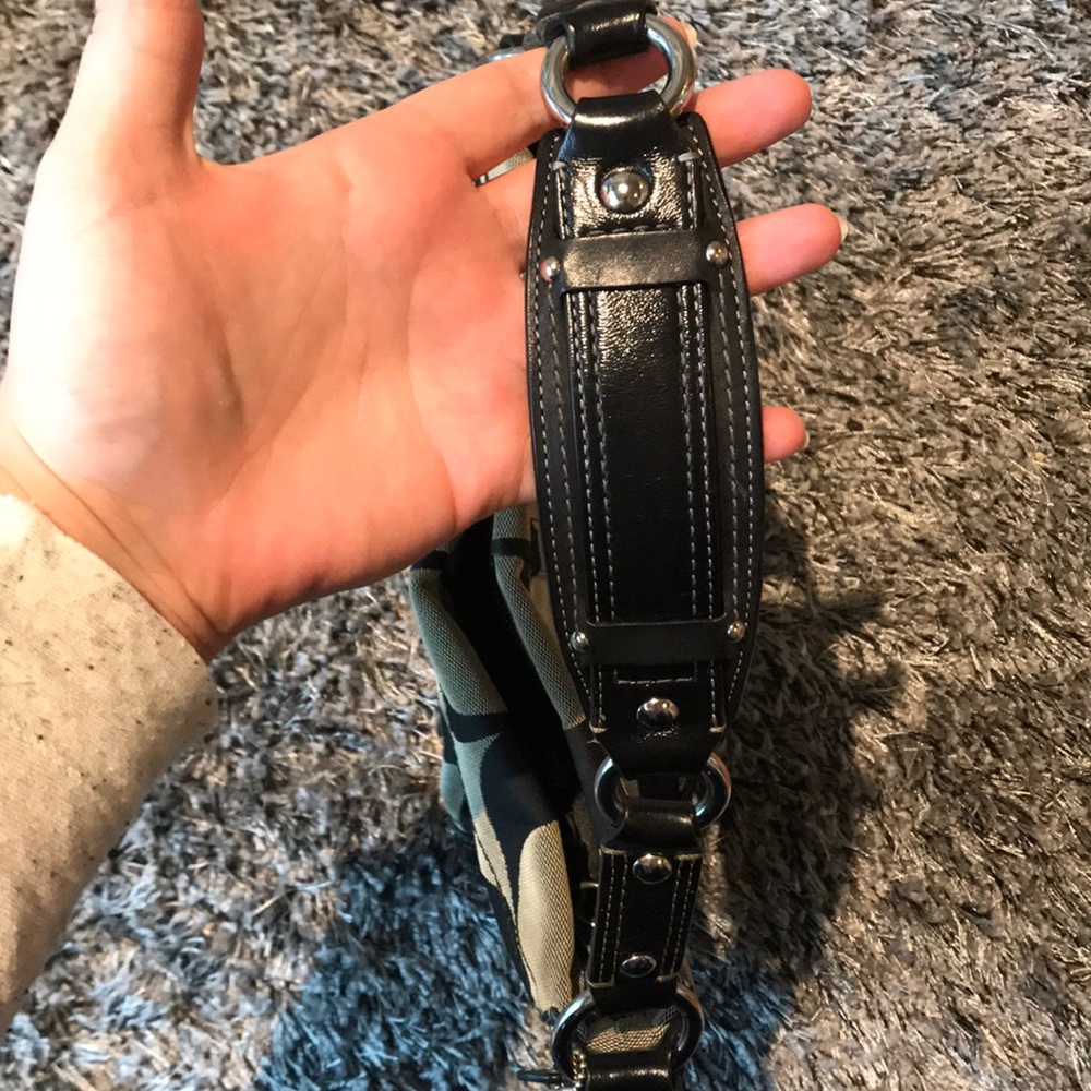 Coach-Monogramed Shoulder Bag - Picture 2 of 7